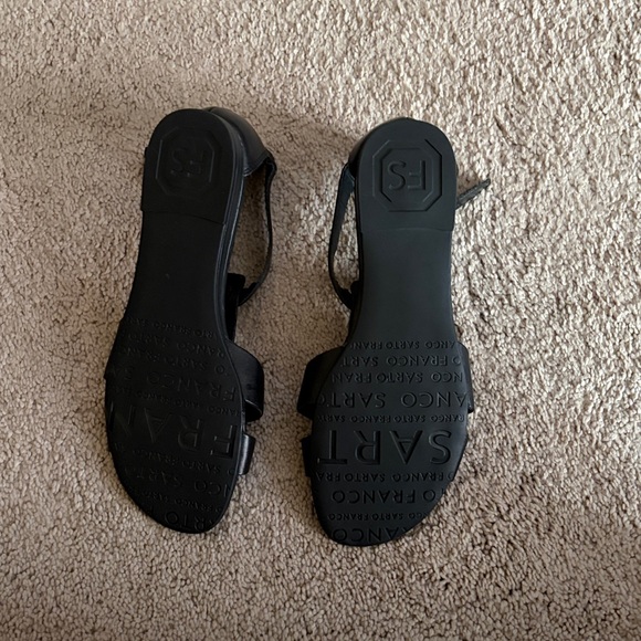 Franco Sarto Black Strappy Sandals New 7.5 - Picture 5 of 5